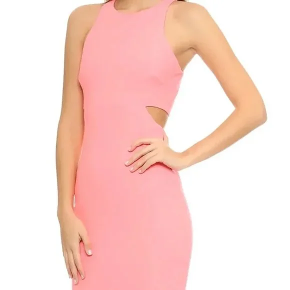 elizabeth and james pink dress Elizabeth & James Larissa Knotted Blush Pink